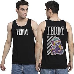 Men's S to 5XL Stylish Cotton Printed Vests for Men | Round Neck, Slim Fit, Sleeveless T-Shirt Vest for Men | Casual Innerwear Sando for Men & Boys-image-67