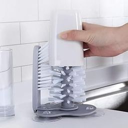 Vroxy Double Sided Glass Washer Brush Glass Cup Cleaner Brush with Suction Cups, Mug/Cup/Glass Washer Brush with Suction Base (1Pcs)-image-58