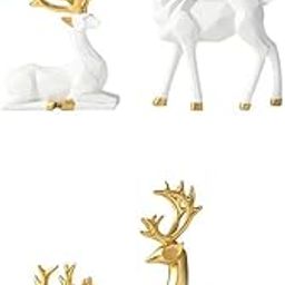 MERISHOPP 2 Pairs Resin Deer Figurine Statue Home Living Room Decor Crafts Sculpture|Home & Garden|Home D?©cor|Figurines-image-88