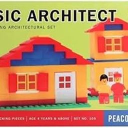 PEACOCK TOYS AND GAMES SB Basic Architect Building Bricks Puzzle Toy | for 3 to 8 Year Old Kids | 180 Interlocking Pieces-image-72