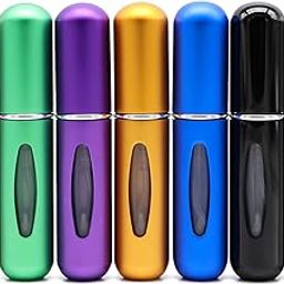 Barebeauty Mini Refillable Perfume Atomizer Empty Spray Bottle Atomizer for traveling and outgoing 1 pcs of 5ml with random colors-picture-46