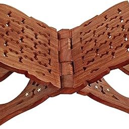 A&S Ventures Handcrafted Sheesham Wood Book Stand || 12 Inch Premium Rehal for Bible, Kuran, Gita-8