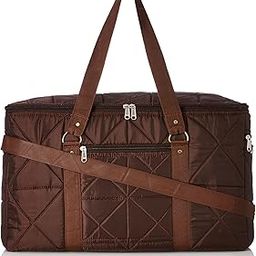 Travelling Bag, 25 cms Carry Bag, Duffle Bag in Soft Parachute Material (Brown)-image-43