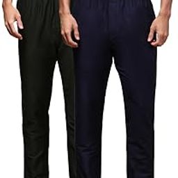 Men's Solid Viscose Blend Pyjama Pack of 2 Elastic Waist Side Pockets Classic Design for Ultimate Comfort-image-57