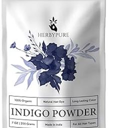 Herby Pure Organic Indigo Powder for Hair, 200 Grams | For All Hair Types-image-63