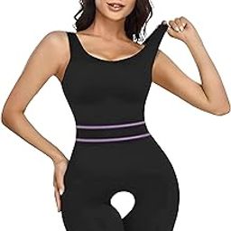 Womens' Waist Trainer Seamless Round Neck Tummy Control Shapewear Butt Lifter Body Shaper and Thai Shaper Bodysuit-image-50