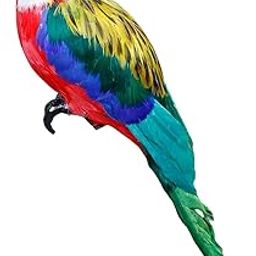 CLUB BOLLYWOOD®Creative Artificial Parrot Figurines Party Favors Animal Model for Ornaments|Home & Garden | Yard, Garden & Outdoor Living |Home & Garden|1X Simulation Parrot Ornament-image-77