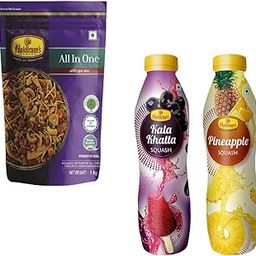 Haldiram's Nagpur All in One 1KG With Kala Khatta Squash (750 ml) And Pineapple Squash (750 ml)-13