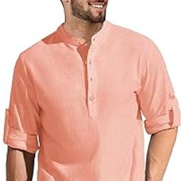 Men's Solid Slim Fit Cotton Short Shirt Kurta || Men Stylish Shirt || Mandarin Collar & Full Sleeves || Timeless Style & Comfort-image-16