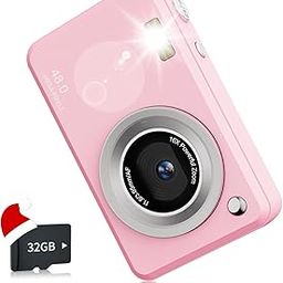 Yehtreh Kids Digital Camera, 16X Zoom, FHD, Pink, Compact, Easy Shooting Modes, 1080p Video, 48MP, 2.4" LCD, USB, Tripod Mount, Includes Camera Kit-picture-11