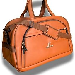 MITFA Travel Duffle Luggage Bag | Multi Pocket Synthetic Leather 40 Litre Capacity | Unisex Brown Travel Duffle Bag (Brown)-image-17