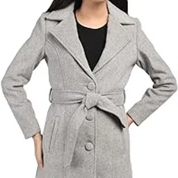 honnete Regular Fit Single Breasted Solid Casual Trench Women Coat For Winter-picture-33