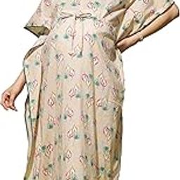 Women's Maternity Feeding Nighty Dress: Cotton Kaftan Gown for Pregnancy Full Nightwear Comfort Stylish Pregnancy Nightwear (Maternity Kaftan)-image-10