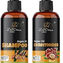 La' Decus INDIA Argan Oil Shampoo And Conditioner Combo Enriched with Moroccan Argan Extract And Vitamin E | Provide Soft And Strong Hair | Parabens, SLS Free Combo Pack (200ml Each)-14
