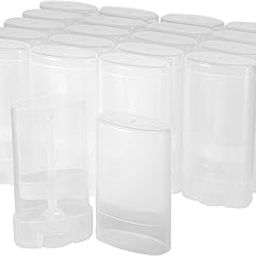 Hunky Dory 6pcs 15ml Empty Clear Plastic Deodorant Containers Lip Balm Tubes for Lipstick, Crayon,chapstick,homemade Lip Balm, Beauty use-26