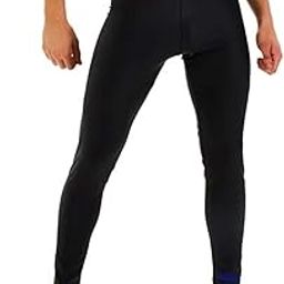 Men's Printed Compression Tights with Pocket(Black).-image-43