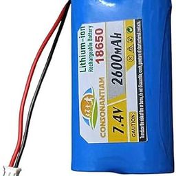 7.4 Volt Battery Pack 2600 mAH Full Capacity 18650 Lithium Ion Rechargeable Battery Pack with JST 2 Pin Jack Multipurpose Use in Toys Drown Student Product Etc. (7.4 VOLT-2600 mAH)-16