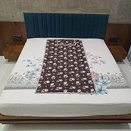 SHIMPA ENTERPRISE BIO MAGNETIC MATTRESS PROTECTOR WITH 1 PILLOW (3X6 feet) BROWN-image-78
