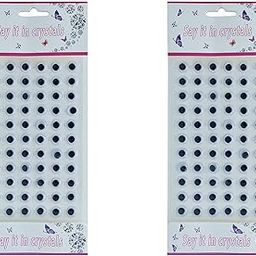 KRAFTMASTERS�2 Sheets(100PCS) Crafts Sticker Googly Eye 10MM White Colour(1 SHEET/50PCS)-picture-27