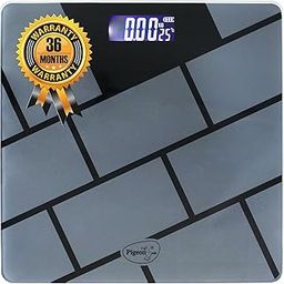 Pigeon Iris Weighing Machine for Body Weight Machine| Digital Bathroom Scale for Weight Measurement| Weighing Scale with LCD Display| 36 Months Warranty, Black, 180 Kg-11