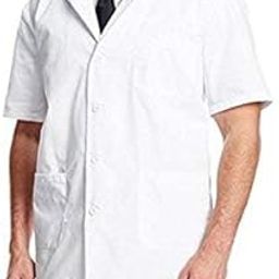 PrimeStore Unisex Cotton Half Sleeves Denim Lab Coat-image-10