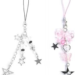 2Pcs Kawaii Phone Charms for Iphone, Cute Phone Charm Girls, Anime Themed, Metal & Acrylic Material, Multipurpose Phone Strap & Bag Charm-image-63