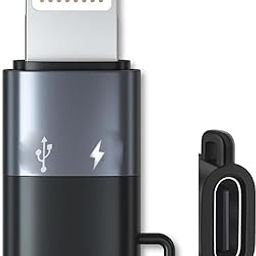 YellowCult USB C to Lightning Adapter, 36W PD Fast Charging Support Data Sync, USB-C Female to Lightning Male Adapter for iPhone 14 13 12 11 iPad iPod AirPods, Not for Audio/OTG, Black-image-2