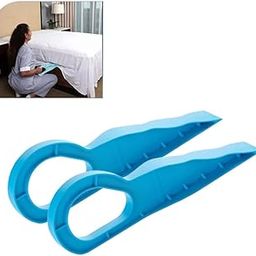 RIOMAX Mattress Lifter Tool/Bedsheet Tucker Tool/Bedsheet Mattress Lifter Stand/Bed Making Tool/Bed Making Accessories/Mattress Elevator Wedge (Blue, Pack of 2)-16