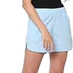Elegant Striped Cotton Lounge Shorts Lounge Wear Cotton Blue White F557A-image-14