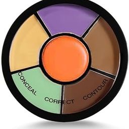 3 In 1 Makeup Palette Brights Concealer For Dark Circles,Blush And Highlighter Palette,Oil Control Pro Concealer For Face Makeup,Conceal Correct & Contour-image-0