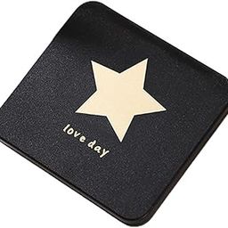 Leeonz Premium Travel Makeup Vanity Mirror for Handbag Purse Pocket, Magnifying Beauty Compact Mirror for Girls and Women, Portable Handheld 2-Sided Folding Cosmetic Mirror (Star Pattern)-40