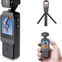 LICAEVEY 1080P Mini Action Camera with 1.35 Inch HD Color Screen, 270° / 180° Rotatable Lens, Anti Shake Wearable Camera with 1/4 Inch Screw Hole for Sport, Cycling-image-32