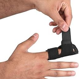 Neoprene Pain Relief Trigger Finger Fix Splint Straightening Fracture Finger Corrector Brace Sprain Dislocation Fracture Finger Splint Concealer Support, One Size-picture-0