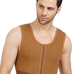 Gynecomastia Compression Short Vest (Brown) (XX-Large)-picture-33