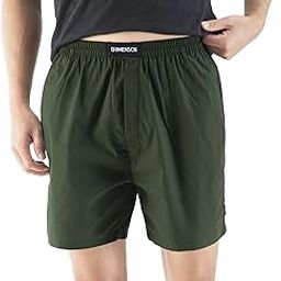 Regular Fit Solid 100% Soft & Durable Cotton Boxer Shorts Dual Pockets Anti-Bacterial Moisture Wicking Microfibre Waistband Ultra-Light Boxers for Men-image-45