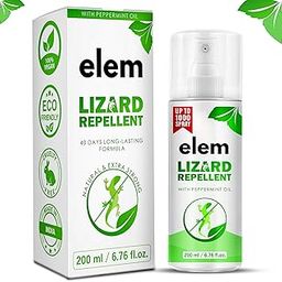 Elem Lizard Repellent Spray for Home 200ml | 100% Natural Lizard Spray | Made of Peppermint, Eucalyptus, & Citronella Oils | Pest Control Spray | Anti Lizard Spray | Safe for Kids & Adults.-image-125