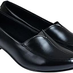 LIYU International Women's Classic Black Slip-On Formal Shoes ? Low Heel Office Wear & Daily Comfort Loafers-image-95