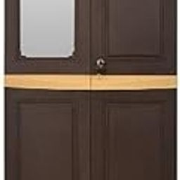 Nilkamal Freedom Big 1 (Fb1M) Plastic Big Mirror Cabinet For Storage|3-Years Warranty|Space & Clothes Organizer|Shelves|Cupboard|Wardrobe|Living Room|Adult & Kids| For Home Kitchen-Office, Brown-image-57