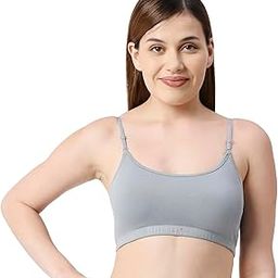 Women's Cotton Non-Padded Wire Free Sports Bra JS 90-5-image-25