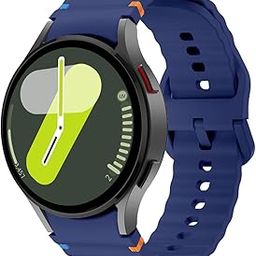 VEMIGON Sport Band Compatible With Samsung Galaxy Watch 7 Band 40mm 44mm (2024), No Gap Soft Silicone Waterproof Strap with Decorative Woven Line for Galaxy Watch 6 5 4 40mm 44mm (Watch Not Included)-picture-10