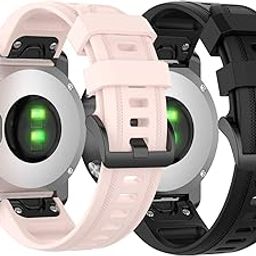 Fit for Garmin Fenix 6S Pro Watch Bands for Women Men, Fenix 5S Plus Band 20mm Quickfit Silicone Replacement Bands Accessory Wristbands Straps Bracelet Fit for Garmin Fenix 6S Sapphire-image-21