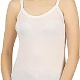 Cotton 100% Hosiery Ladies Camisole with U Back Shape Slip Spaghetti Top Innerwear for Girls and Women (Multi Color; Free Size: Size best fit 30 – 36 Inches Chest)-image-93