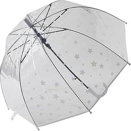 Pack of 1 | Transparent Umbrella For Men & Women|Automatic Umbrella For Rain (White)-image-15