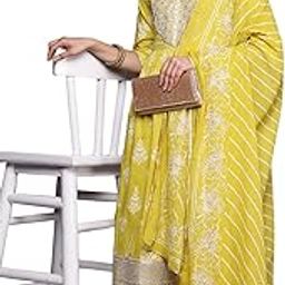 Women Yoke Design Cotton A-Line Kurta & Palazzo With Dupatta-picture-2