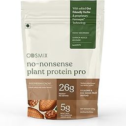 Cosmix No-Nonsense Plant Protein Pro | 26g Protein/Serve | Indonesian Cacao | Yeast Powered Plant-Based Protein | PDCAAS of 1 | Light On Gut, Superior Muscle Recovery - 1kg-image-51