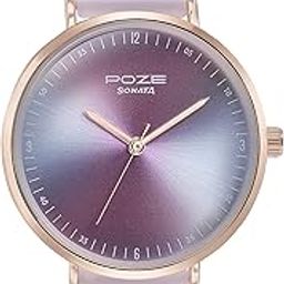 Sonata Poze Quartz Pink Dial Pink Leather Strap for Women-SP80090WP01W-image-74