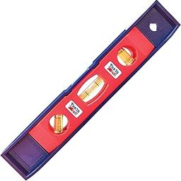 Texas Bull Magnetic Leveler 9-Inch with spirit leveler – Durable, Accurate, and Compact Leveling Tool for Precision Work. Blue & Red | TX-PTL9-16