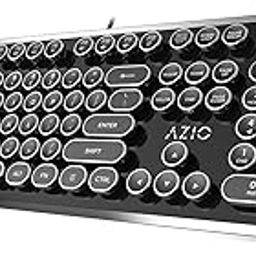 Azio Mk Wired Retro Mechanical Keyboard (Black)-29