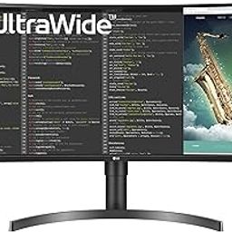 LG 34" Curved Ultrawide Wqhd LED Monitor (3440 X 1440 Pixel) HDR 10, Color Calibrated Srgb 99%, Inbuilt Maxxaudio Speaker (7W X 2), Height Tilt Adjust Stand, Display Port, Audio Out - 35Wn75C-picture-3