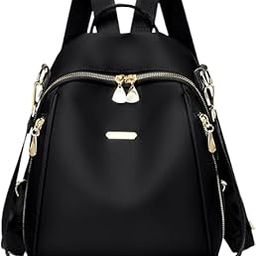 Women's Backpack Small Shoulder Bag, Girls Medium Water Restant Women Safety Backpack Black Women's College Girls Medium backpack-image-67